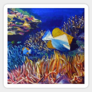 Ocean Underwater Painting Sticker